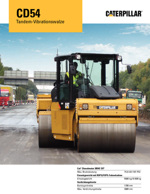 Cilindri vibratori în tandem Caterpillar CD 54
