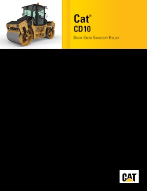 Cilindri vibratori în tandem Caterpillar CD10