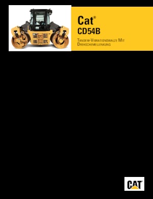 Cilindri vibratori în tandem Caterpillar CD54B