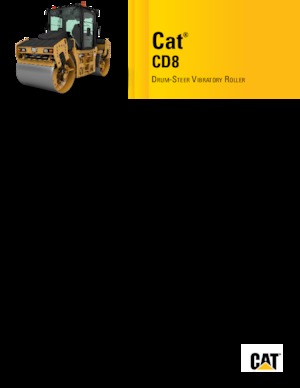 Cilindri vibratori în tandem Caterpillar CD8