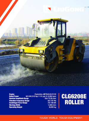 Cilindri vibratori în tandem Liugong CLG6208E