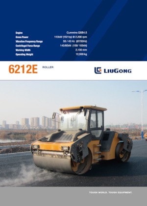 Cilindri vibratori în tandem Liugong 6212E 