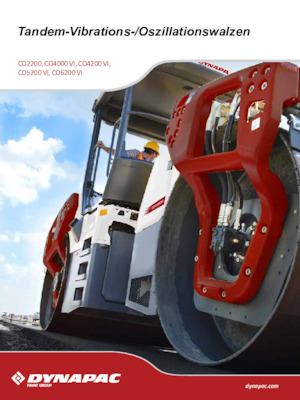 Cilindri vibratori în tandem Dynapac CO 5200 VI