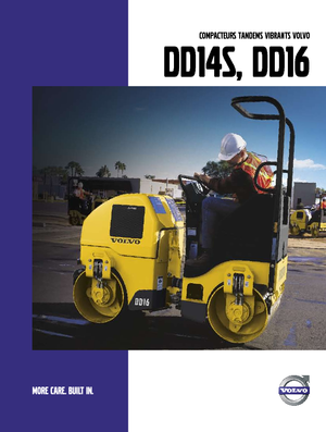Cilindri vibratori în tandem Volvo DD16