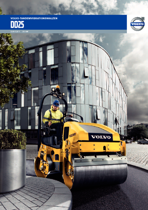 Cilindri vibratori în tandem Volvo DD25