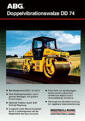 Cilindri vibratori în tandem IR-ABG DD 74