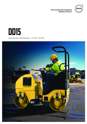 Cilindri vibratori în tandem Volvo DD15 