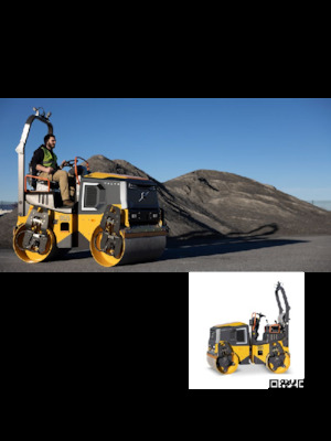 Cilindri vibratori în tandem Volvo DD25 Electric 