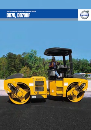 Cilindri vibratori în tandem Volvo DD70
