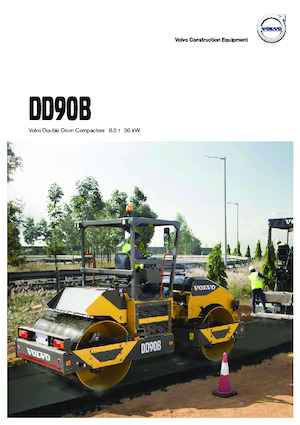 Cilindri vibratori în tandem Volvo DD90B