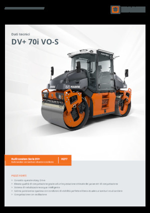 Cilindri vibratori în tandem Hamm DV+ 70i VO-S
