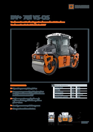 Cilindri vibratori în tandem Hamm DV+ 70i VS-OS