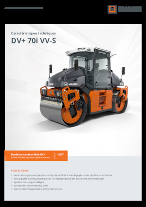 Cilindri vibratori în tandem Hamm DV+ 70i VV-S
