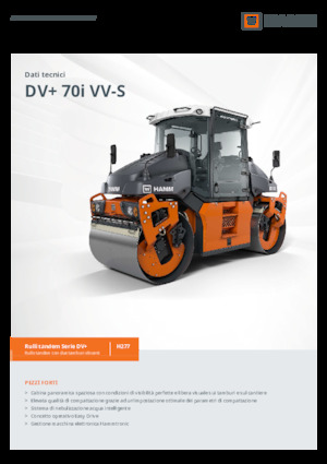 Cilindri vibratori în tandem Hamm DV+ 70i VV-S