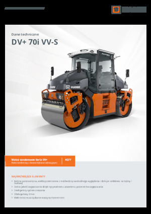 Cilindri vibratori în tandem Hamm DV+ 70i VV-S