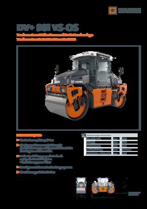 Cilindri vibratori în tandem Hamm DV+ 90i VS-OS
