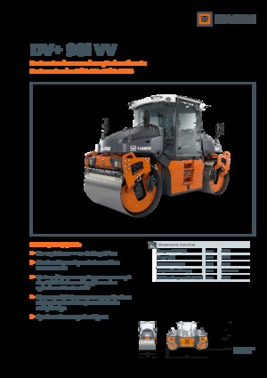 Cilindri vibratori în tandem Hamm DV+ 90i VV