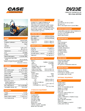 Cilindri vibratori în tandem Case DV23E