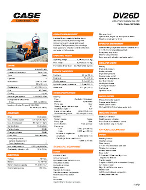 Cilindri vibratori în tandem Case DV26D