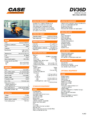 Cilindri vibratori în tandem Case DV36D