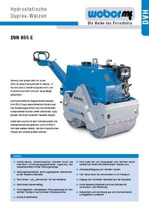 Cilindri vibratori în tandem weber mt DVH 655 E