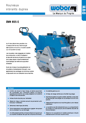 Cilindri vibratori în tandem weber mt DVH 655 E