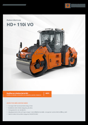 Cilindri vibratori în tandem Hamm HD+ 110i VO