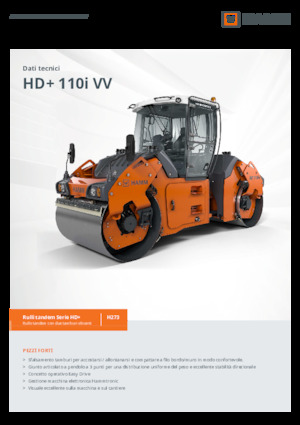 Cilindri vibratori în tandem Hamm HD+ 110i VV