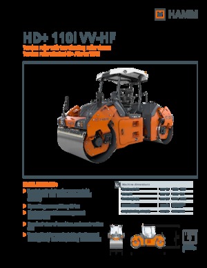 Cilindri vibratori în tandem Hamm HD+ 110i VV-HF
