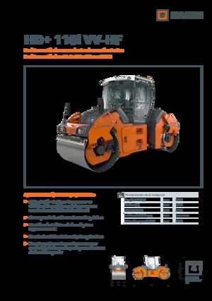 Cilindri vibratori în tandem Hamm HD+ 110i VV-HF