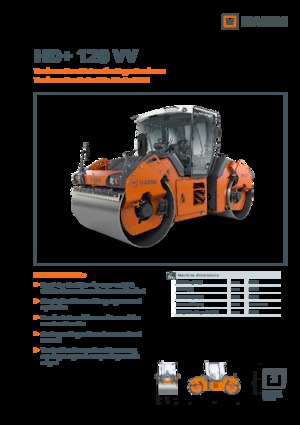 Cilindri vibratori în tandem Hamm HD+ 120 VV