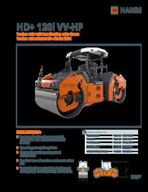 Cilindri vibratori în tandem Hamm HD+ 120i VV-HF