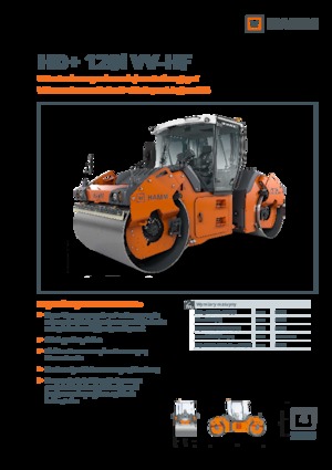 Cilindri vibratori în tandem Hamm HD+ 120i VV-HF
