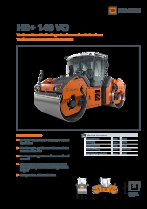 Cilindri vibratori în tandem Hamm HD+ 140 VO
