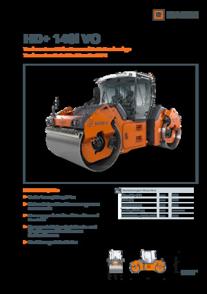 Cilindri vibratori în tandem Hamm HD+ 140i VO