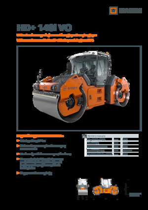 Cilindri vibratori în tandem Hamm HD+ 140i VO
