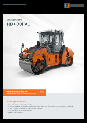 Cilindri vibratori în tandem Hamm HD+ 70i VO