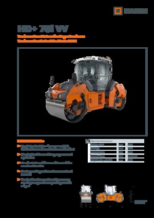 Cilindri vibratori în tandem Hamm HD+ 70i VV