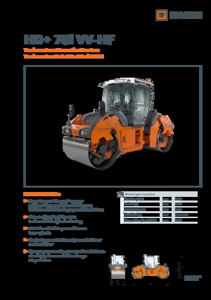 Cilindri vibratori în tandem Hamm HD+ 70i VV-HF