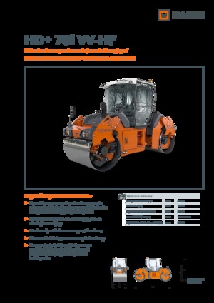 Cilindri vibratori în tandem Hamm HD+ 70i VV-HF