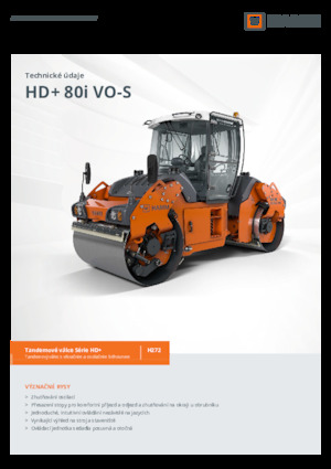 Cilindri vibratori în tandem Hamm HD+ 80i VO-S