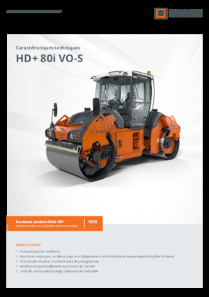 Cilindri vibratori în tandem Hamm HD+ 80i VO-S