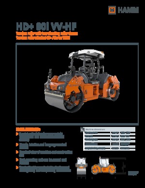 Cilindri vibratori în tandem Hamm HD+ 80i VV-HF