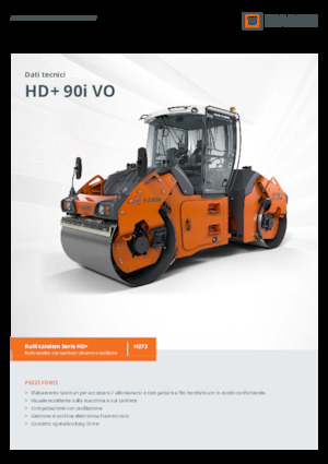 Cilindri vibratori în tandem Hamm HD+ 90i VO