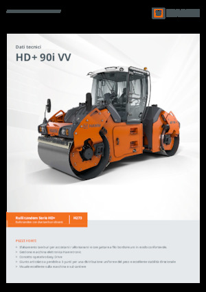 Cilindri vibratori în tandem Hamm HD+ 90i VV