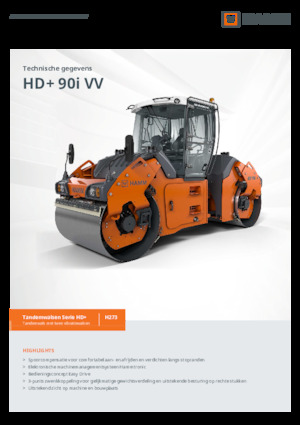 Cilindri vibratori în tandem Hamm HD+ 90i VV
