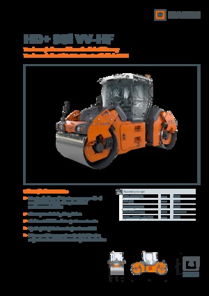 Cilindri vibratori în tandem Hamm HD+ 90i VV-HF