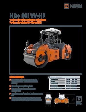 Cilindri vibratori în tandem Hamm HD+ 90i VV-HF