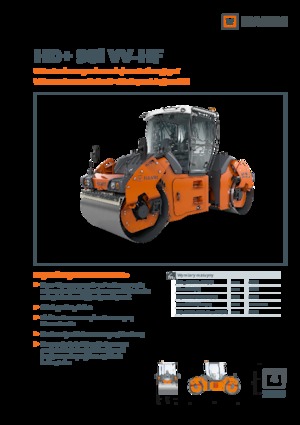 Cilindri vibratori în tandem Hamm HD+ 90i VV-HF