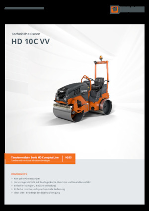 Cilindri vibratori în tandem Hamm HD 10C VV
